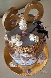 Finta torta sceografica 60° compleanno  Realizzata