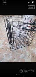 Gabbia in metallo 60/40 cm richiudibile usata poco