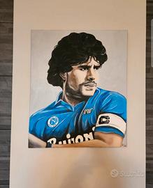 Dipinto Acrilico Diego Armando Maradona Napoli