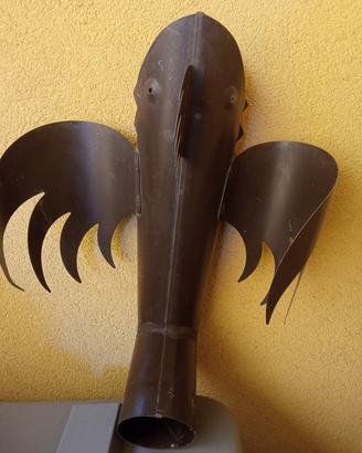 Drago in lamiera per scarico canaletta