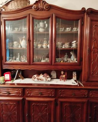 credenza barocco piemontese in noce