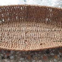 Cesto Foglia Rattan Intrecciato