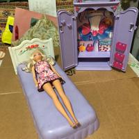 Barbie armadio e letto vintage