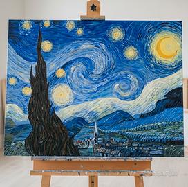 Dipinto a  mano “Notte Stellata” 80x60 cm acrilico