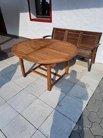 Tavolo in Teak con panca