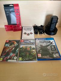 Giochi nintendo con accessori e gioco ps4
