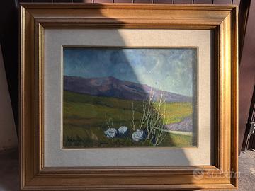 Quadro a olio di Bruno Calzavara 1980