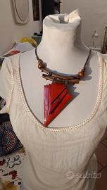 collana handmade etnica africana