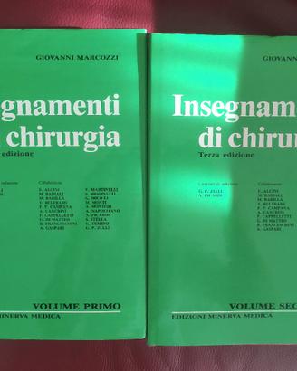 Insegnamenti di chirurgia, Giovanni marcozzi  