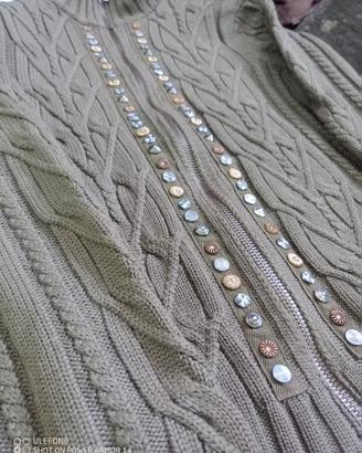 Gaetano Navarra cardigan originale  100% lana verg