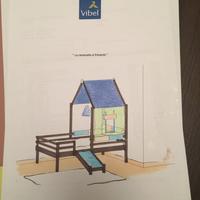 Letto e comodino marca VIBEL