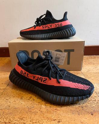 Adidas yeezy 350 v2 black red n.41 1/3