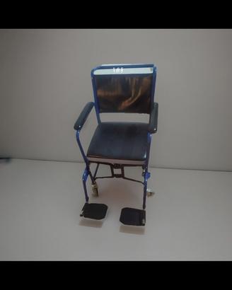 Sedia a rotelle con wc