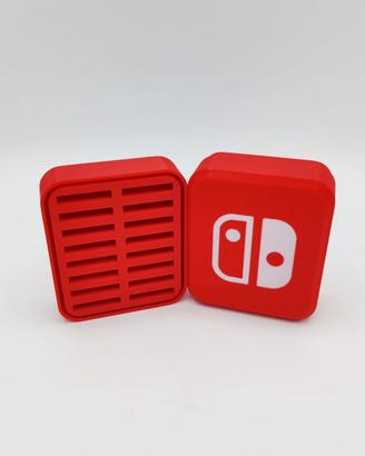 Porta cartucce/giochi per Nintendo Switch Rosso