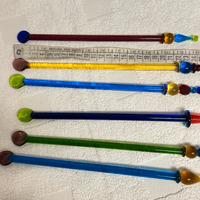6 Bscchette mescola  cocktai in vetro murano
