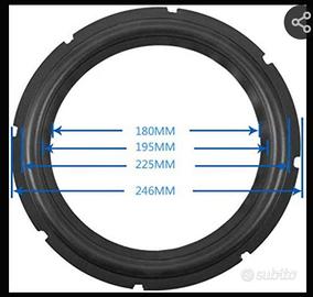 Sospensione in gomma per woofer