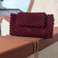 Borsa di perline di velluto