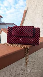 Borsa di perline di velluto