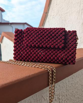 Borsa di perline di velluto