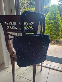 Borsa blu versatile