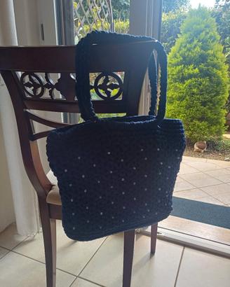Borsa blu versatile