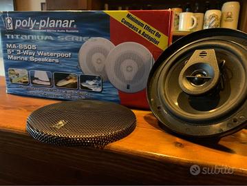 Casse audio 5" waterproof per barche/moto NUOVE