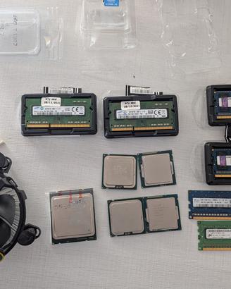 Lotto CPU Intel + RAM DIMM/SODIMM DDR3