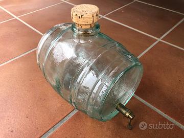 Botte in vetro con rubinetto - 2litri circa