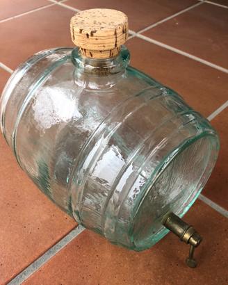 Botte in vetro con rubinetto - 2litri circa