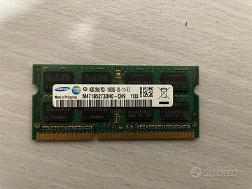 RAM Samsung 4GB DDR3 PC3-10600S per Notebook