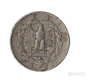 Raro 2 Lire 1936 Vittorio Emanuele III, impero