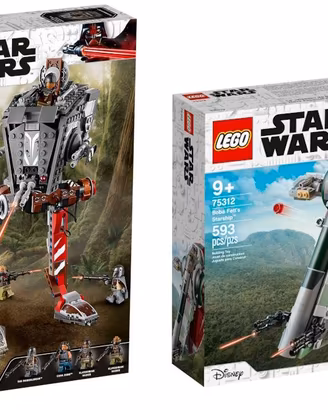 LEGO Star Wars 75312  Boba Fett 75254 Raider AT ST
