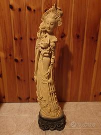 Statuetta orientale di geisha 60cm
