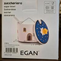 zuccheriera Egan completa di cucchiaino 