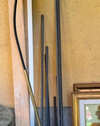 Lampada ad arco con piantana in marmo