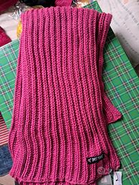 sciarpa lunga fucsia nuova