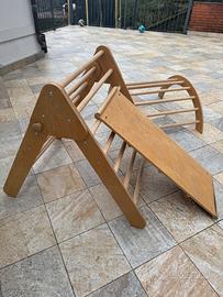 Triangolo di pikler +arco+ scivolo/arrampicata