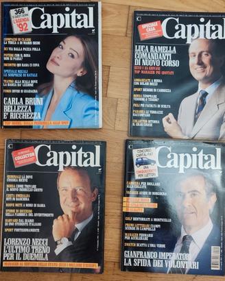 Riviste Capital 1991-92 lotto 4 numeri vintage
