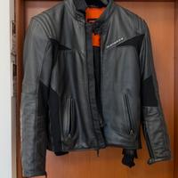 Giacca pelle uomo moto