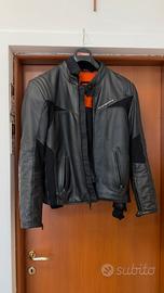 Giacca pelle uomo moto