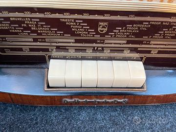 Radio con giradischi philips antica