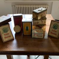 Lotto 11 Scatole Latta Vintage Pubblicitarie