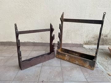 Portapiante in legno da restaurare