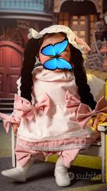 Vestito carnevale sartoriale, bambola rebon