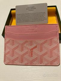 Portacarte goyard rosa