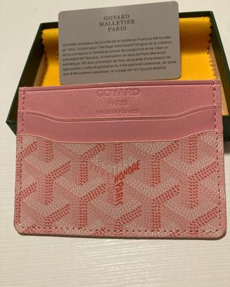 Portacarte goyard rosa