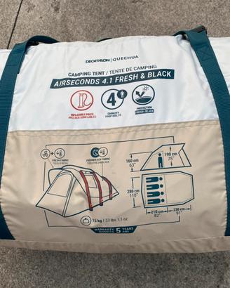 Tenda gonfiabile 4 posti decathlon