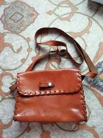 Borsa a tracolla - vero cuoio - 26x19 cm circa