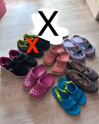 Maxi lotto scarpe bimba tg 30 31 32 varie marche