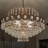 Lampadario Cristalli Swarovski e Ottone 